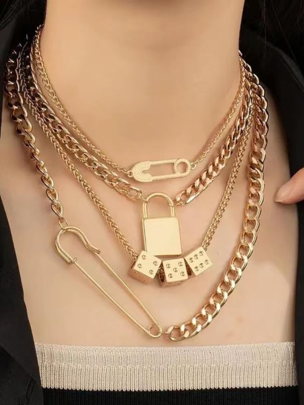 Statement Necklace for Women Men - Picture 2 of 5